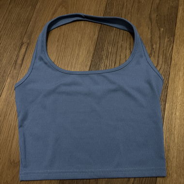 Blue Crop Top