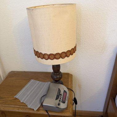 Vintage bedside lamps