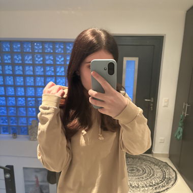 Beige hoodie 