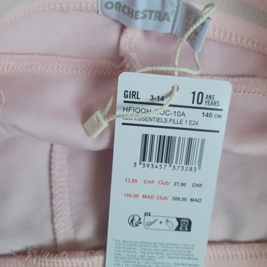 Leggings bambina rosa Orchestra