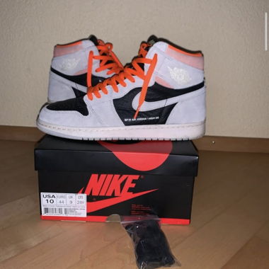 Nike Air Jordan 1 High OG Grigio/Nero/Arancione
