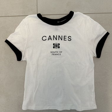 H&M T-Shirt mit Cannes-Print
