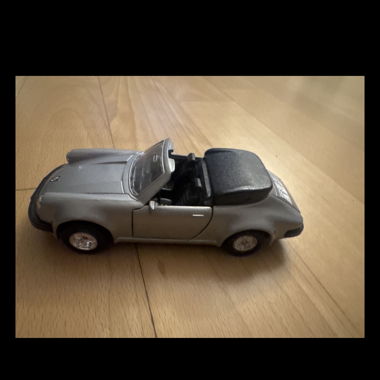 Silver Convertible Toy Car, approx. 11 cm