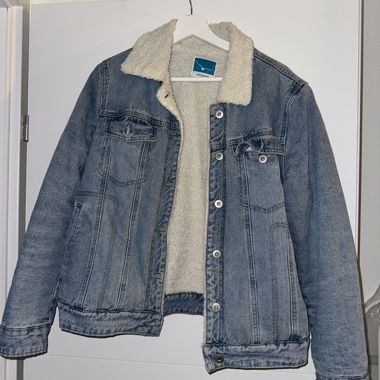Jeansjacke mit futter