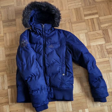 Purple Diverse Winter Puffer Jacket