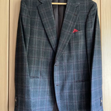 Veste de costume pour homme à carreaux Santoria Castangia