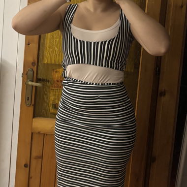 Zara striped dress
