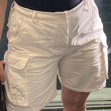 Bershka Cargo Shorts Beige Sommer L