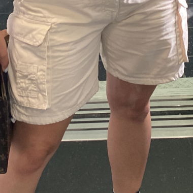 Bershka Cargo Shorts Beige Sommer L