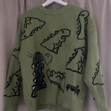 Aelfric Eden Strickpullpver mit Dinosaurier 