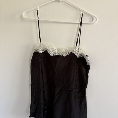 Haut en dentelle Zara noir