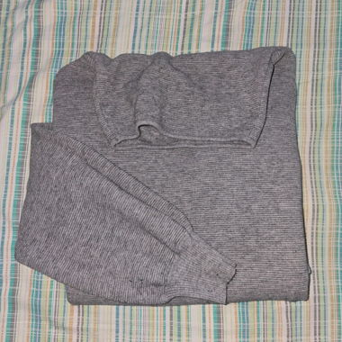Rollkragenpullover grau mit weichem Kragen, Einheitsgrösse
