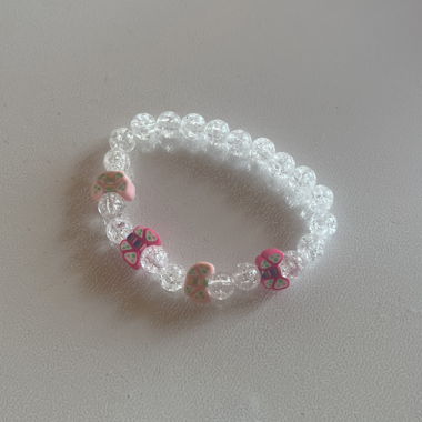Beaded Bracelet with Glass Beads