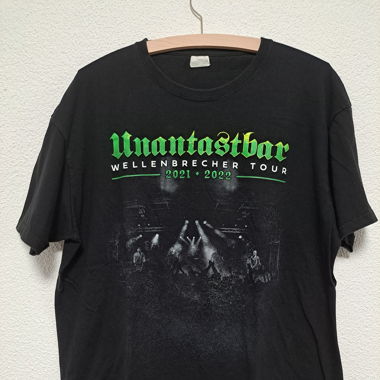 T-shirt Unantastbar schwarz mit grüner Schrift 