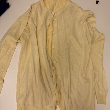 Veste en maille jaune
