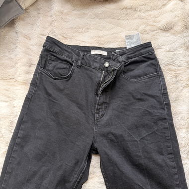 Jeans neri a gamba dritta
