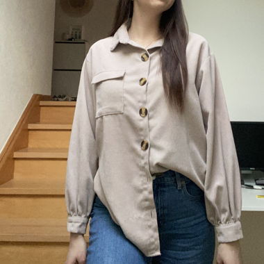 Chemise en velours côtelé 