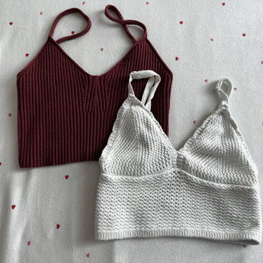 DIVIDED Strick-Tops Set