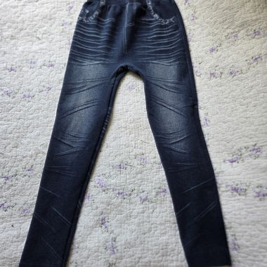 Leggings style denim pour filles