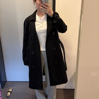 Trench-coat noir