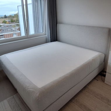 Boxspringbett Dunvik Ikea beige