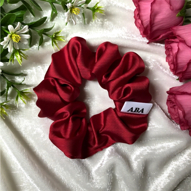 Scrunchie - Colore Vino Rosso - Fatto a Mano