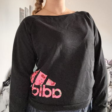 Retro Neon Pink Adidas Sweater