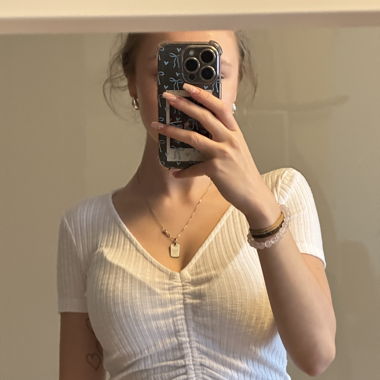 White crop top