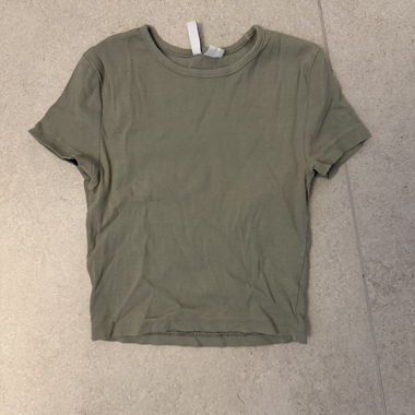 green t-shirt