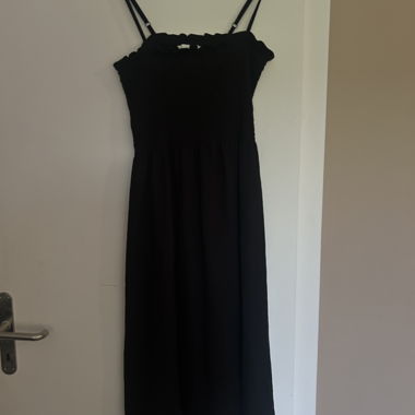 Schwarzes Maxikleid