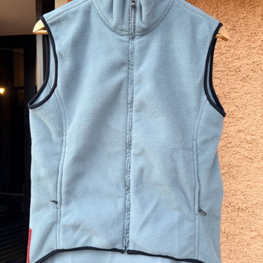 Prada gilet pile azzurro