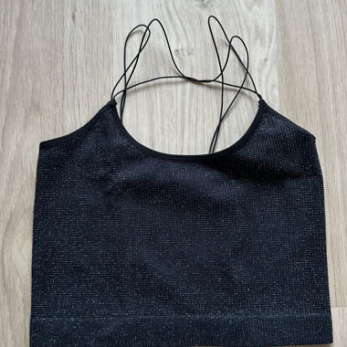 Schwarzes Even&Odd Crop Top