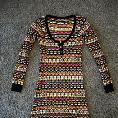 MISSONI StrickkleidGr. It 40 bunt gemustert