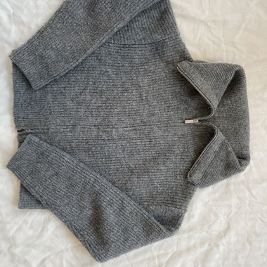 zipper pullover strick