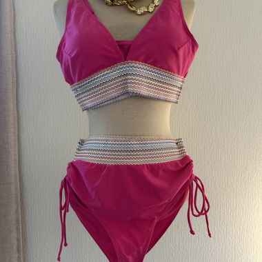 Bright Pink 2-Piece Swimsuit NEW
