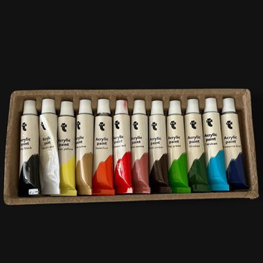 Set di 12 colori acrilici per lo più nuovi Acrylics