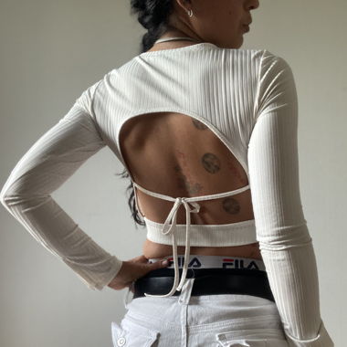 Top crop bianco NA-KD