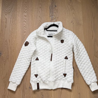Veste blanche matelassée