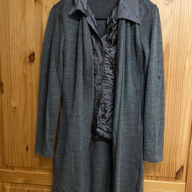 Grey jacket with satin interior