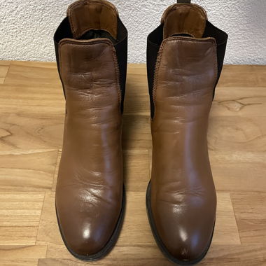 Bottes Chelsea en cuir marron