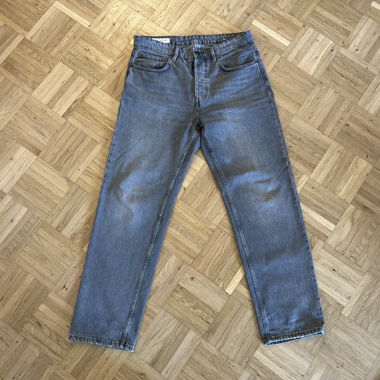 Jeans Zara straight leg in denim grigio