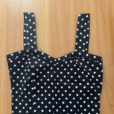 Top noir à pois - tezenis