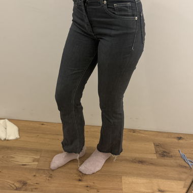 Jean noir taille haute