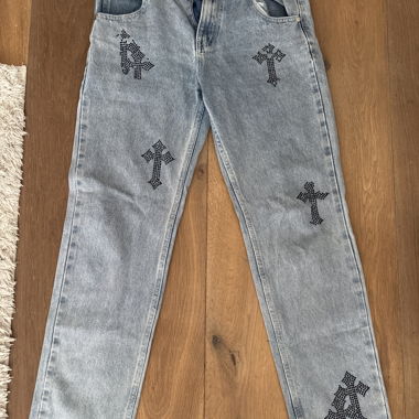 Y2K Cross Baggy Jeans