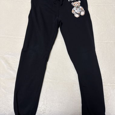 Moschino schwarze Sweatpants mit Teddy-Print