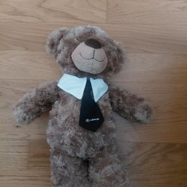 Lexus plush teddy bear with tie