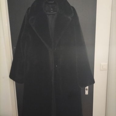 Manteau long noir MNG