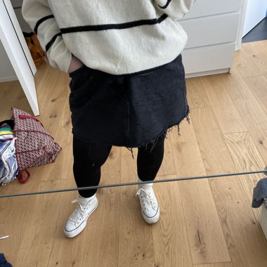 Jeansrock schwarz 