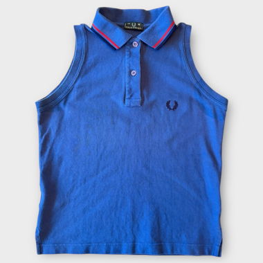 Polo senza maniche VTG Fred Perry – Made in Italy (M)