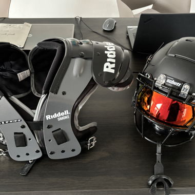 Schutt f7 2.0 and Riddell atomic smoke